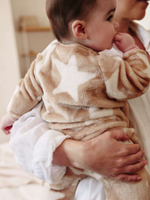 Комбинезон флисовый для малышей Next K79-526, Молочный, Коричневый