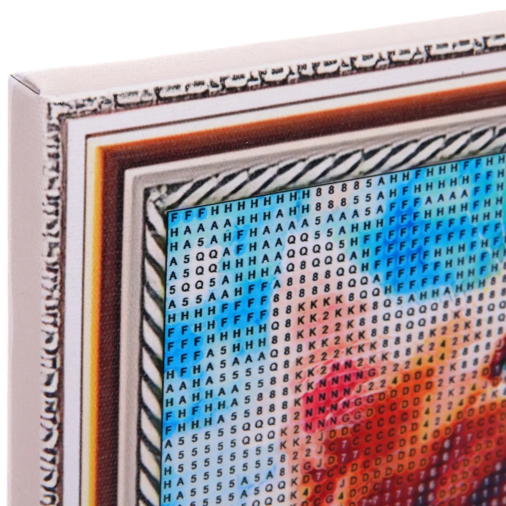 Алмазная мозаика на подрамнике с полным заполнением «МИР ЯРКИХ КРАСОК», замечтательный кот, 20*20 см