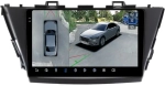 Магнитола для Toyota Prius Alpha 40 2011-2014 (правый руль) - FarCar BX9-360-9533 монитор 9.5" 2K QLED на Android 13, 6Гб+128Гб, CarPlay, 4G SIM-слот, 4 камеры в комплекте