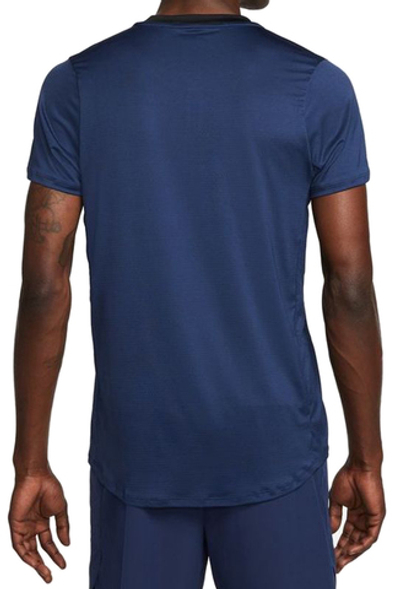 Мужское теннисное поло Nike Men's Court Dri-Fit Advantage Polo - midnight navy/black/white