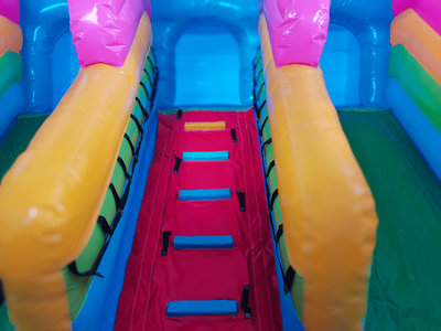 Коммерческий надувной батут с горкой «В гостях у моря», 8*5*5 м