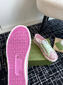 Кроссовки Gucci Tennis 1977 розовые женские