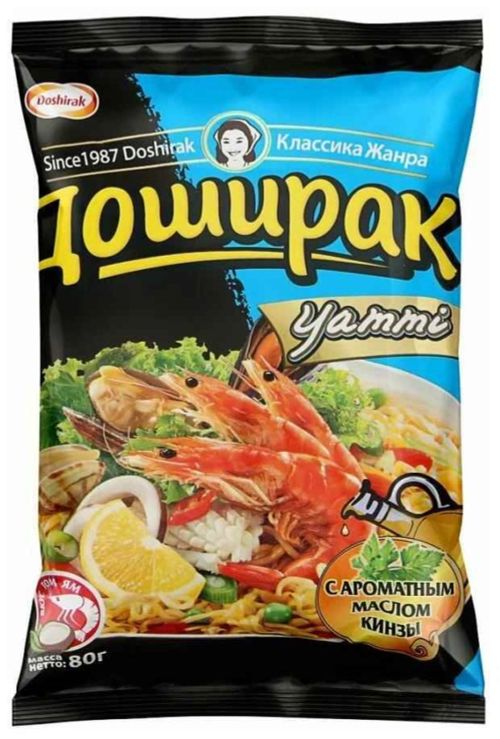 Лапша Доширак Yammy со вкусом Том Ям 80 г