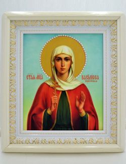 Икона Василиссы Никомидийской ручной работы.