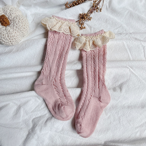 Гольфы детские "Vintage" 6-10 лет, розовые