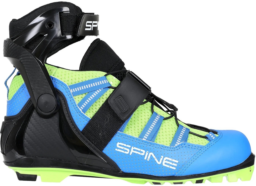 Лыжероллерные ботинки SPINE NNN Concept Skiroll Skate Pro (18/1-21) (черный/зеленый)