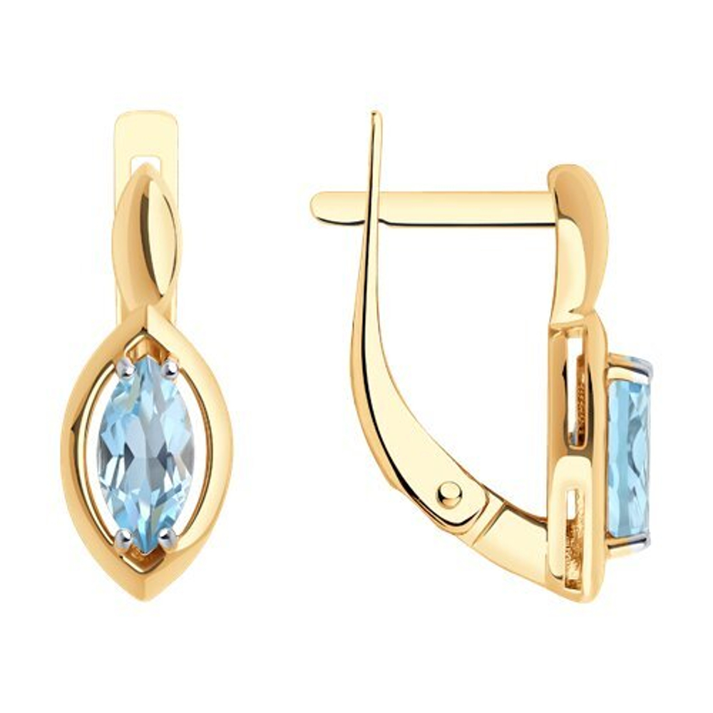 Серьги из золота 585 пробы