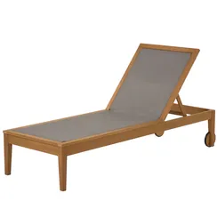 Шезлонг Caterin зеленый, массив эвкалипта