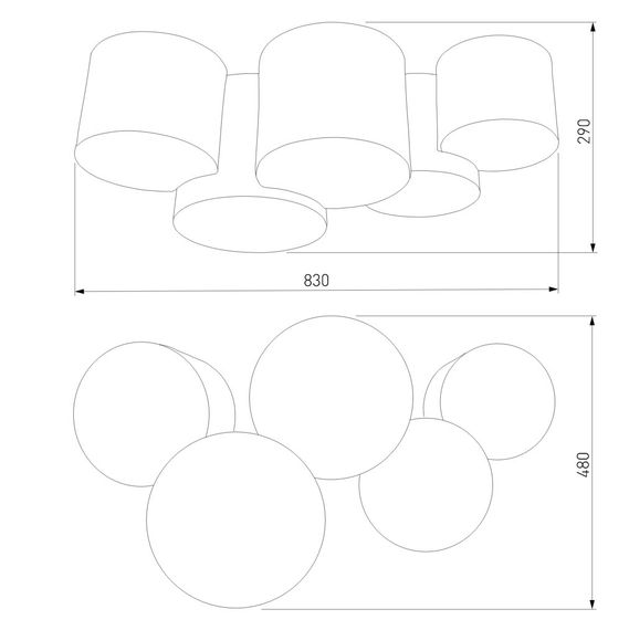 Потолочный светильник TK Lighting 4185 Mona Colour