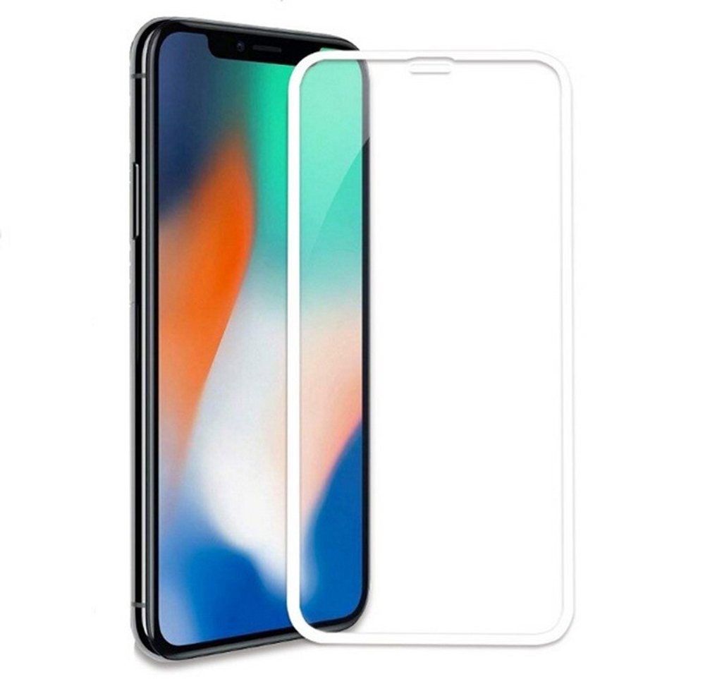 Защитное стекло iPhone XR/11 (белый) 9D тех.упаковка