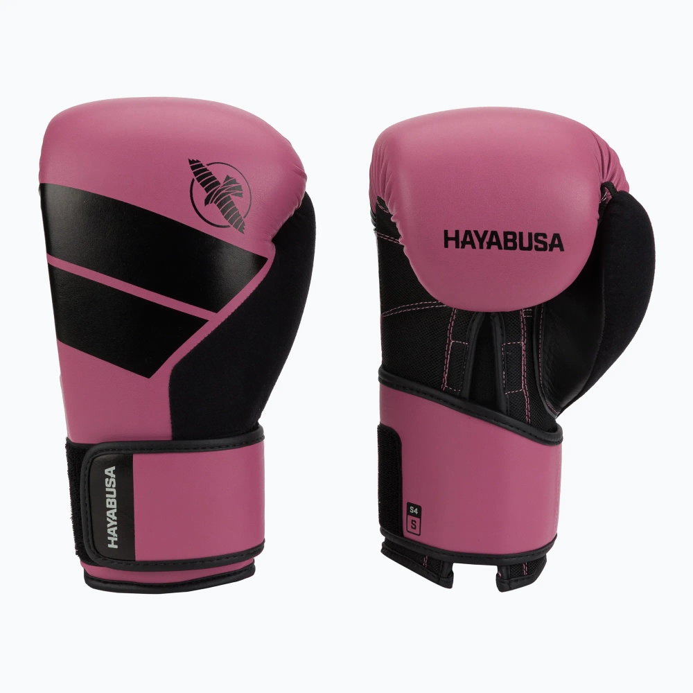 Боксёрские перчатки Hayabusa S4 pink/black