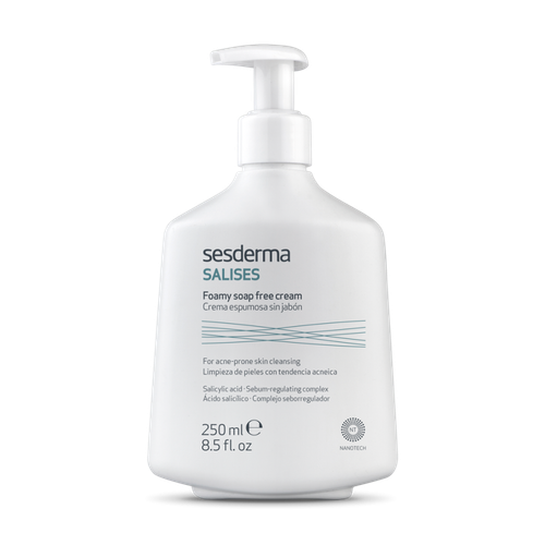 Sesderma SALISES Facial/body foamy soap-free cream | Крем пенящийся для умывания для лица и тела, 250 мл