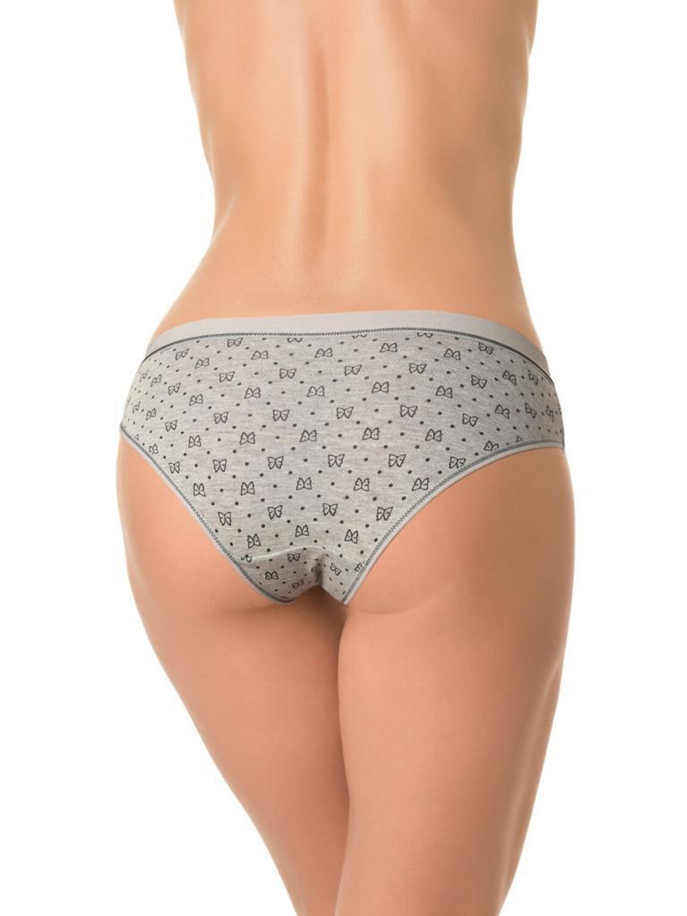 Принтованные трусики-слипы (Размер: L) (Цвет: бежевый)