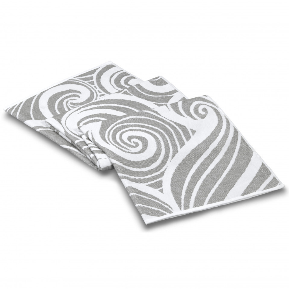 Полотенце пляжное 100x180 Hamam Sea Surf white/light grey белый/светло-серый