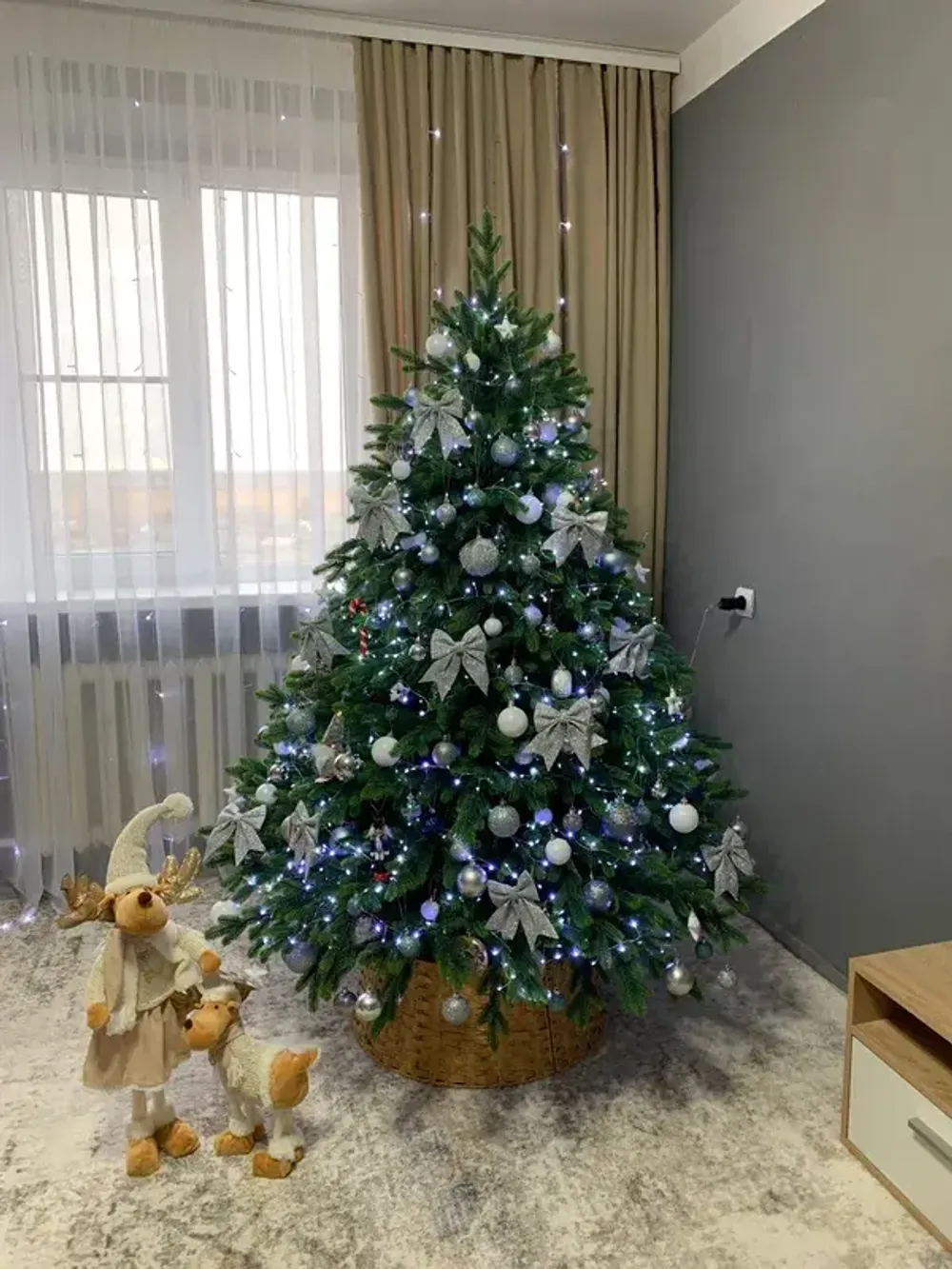 Ель искусственная «Венецианская» (Литая+пвх) 150 см / 1.5 м