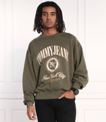Худи TJM BOXY LUXE VARSITY CREW Tommy Jeans - зеленый(DM0DM17798)