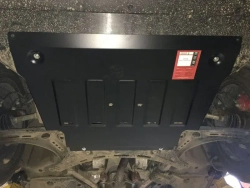 Защита картера двигателя, КПП (2 мм, сталь) для Geely Coolray SX11 2020- (V = 1.5T AT FWD), Belgee X50 2023- Sheriff.28.4448