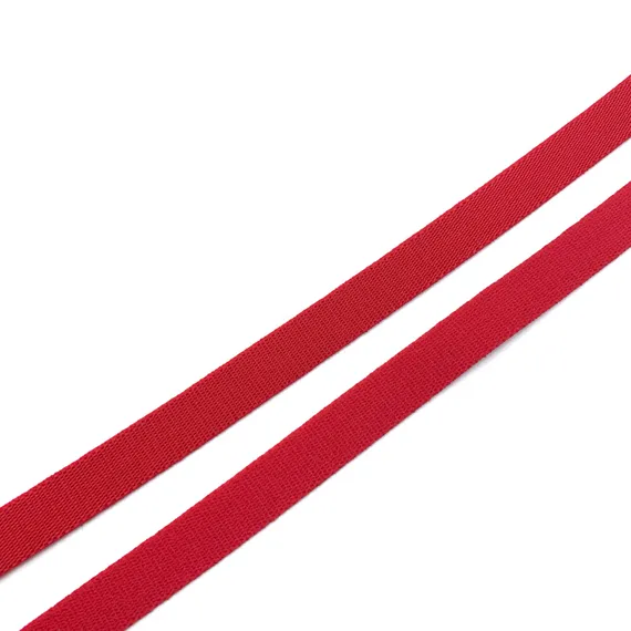 Резинка бретелечная красная 10 мм (цв. 100), 640/10