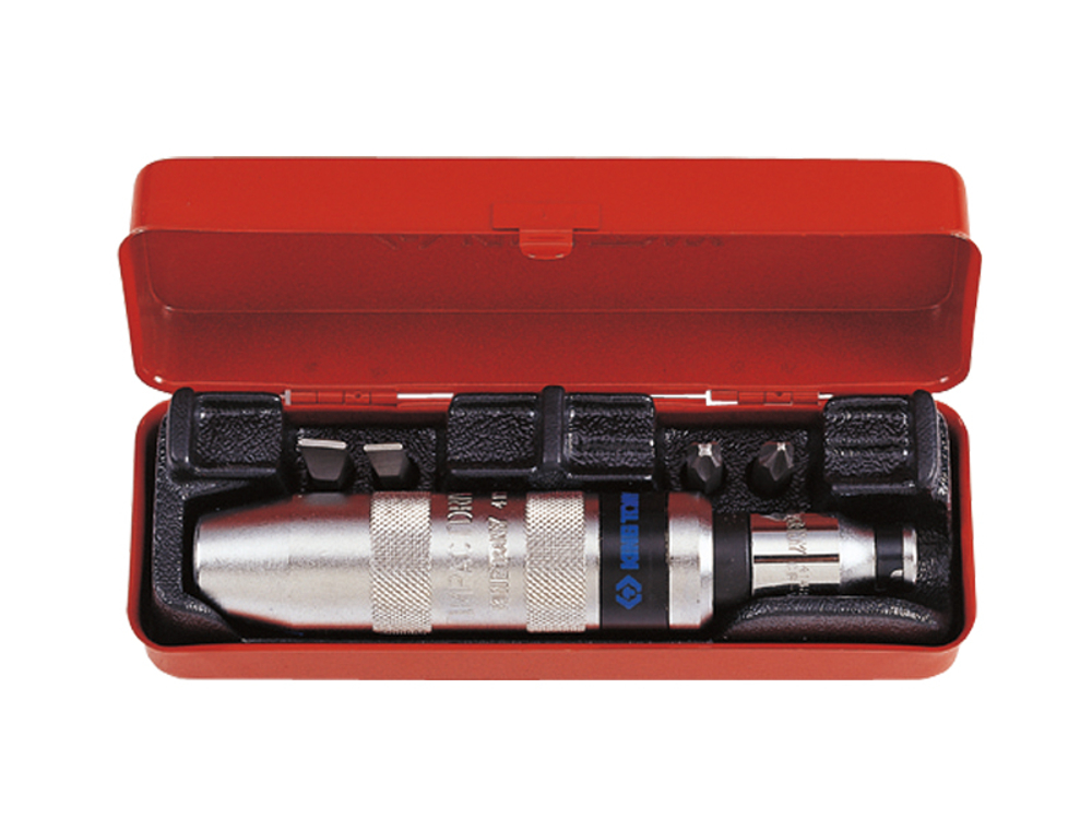 Отвертка ударная с принадлежностями 5/16, 6 предметов king tony 4112fr