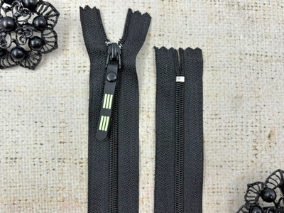 Молния спираль, Т3, L 19 см черный