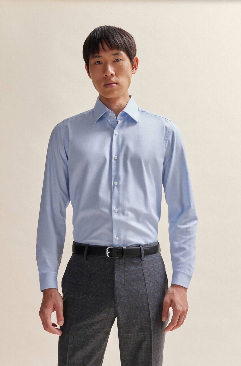 Рубашка H-JOE BOSS BLACK - голубой(50508772)