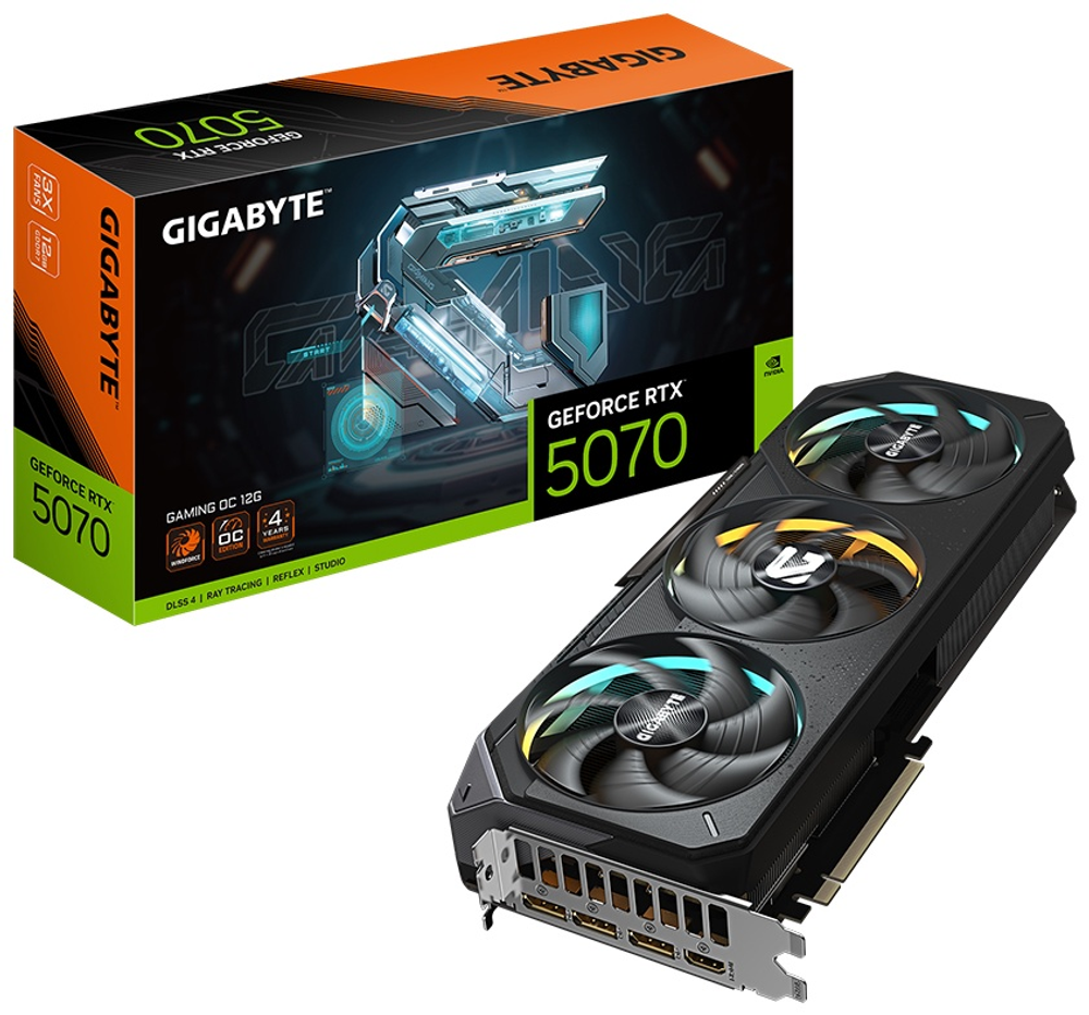 Видеокарта GIGABYTE GV-N5070GAMING OC-12GD 12 Гб