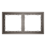 Рамка пластиковая VOLTUM S70 на 2 пост, (капучино)