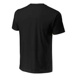 Мужское теннисное поло Wilson Script 14 Tech T-Shirt Men - Black, Multicoloured