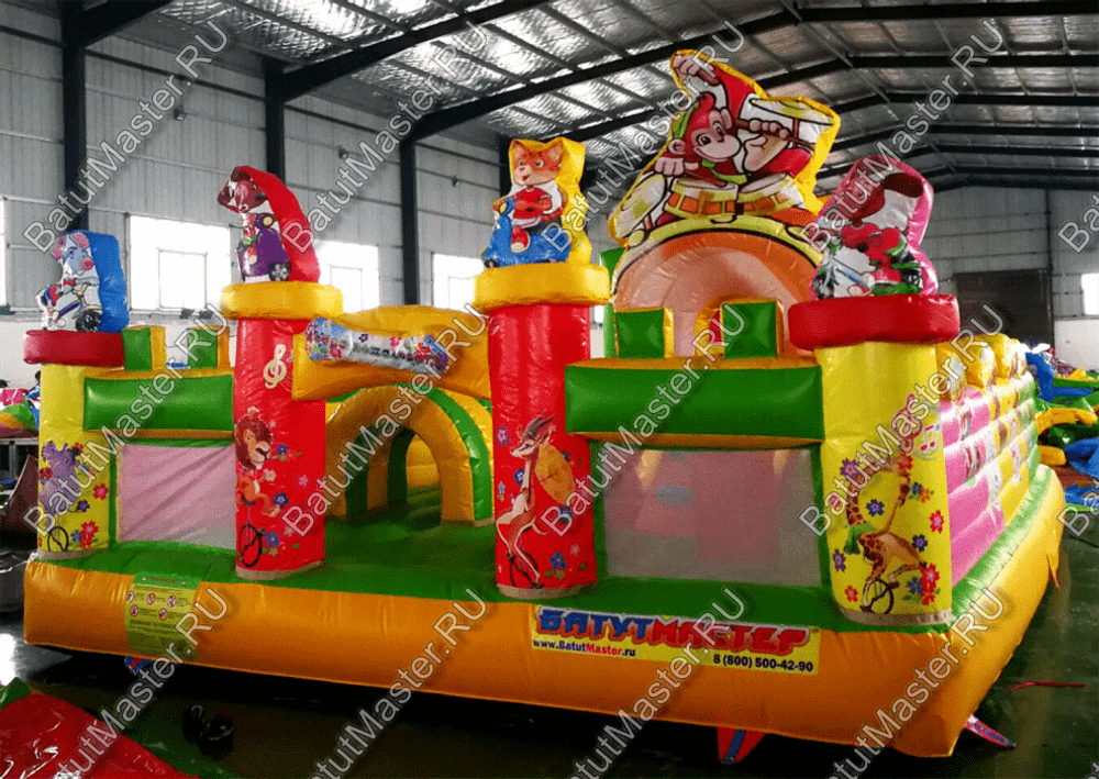 Коммерческий надувной батут "Музыка леса" 7*5*3 м