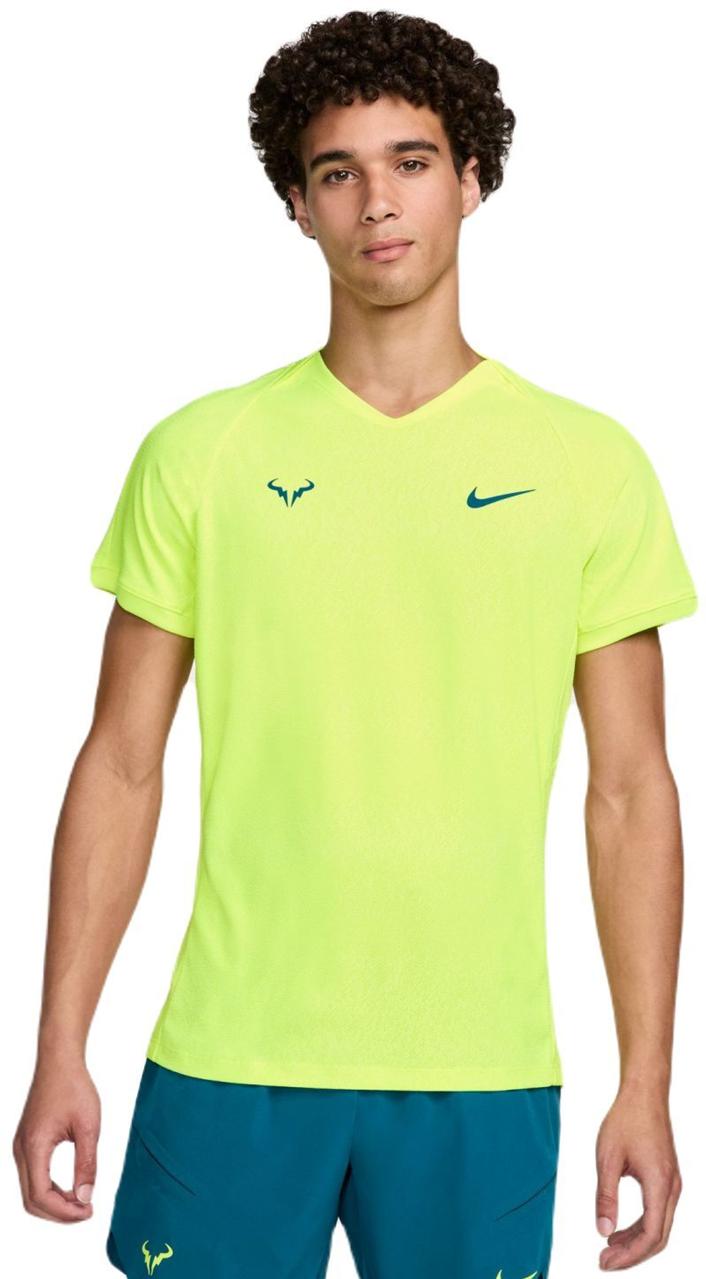 Мужская теннисная футболка Nike Court Rafa Dri-Fit - желтый