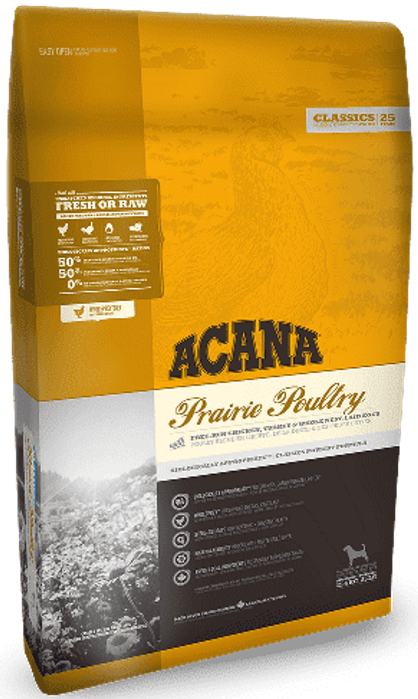 ACANA Prarie Poultry 340г корм для собак с курицей и индейкой Classic