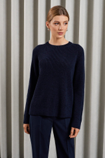 22897 Джемпер женский (темно-синий)