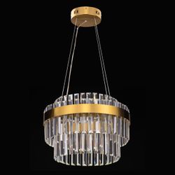 Citilux Sheldon CL339143 LED Люстра хрустальная с пультом Бронза