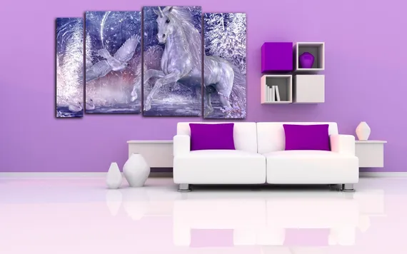 Модульная картина "Единорог"