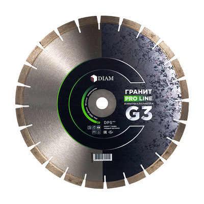 Сегментный алмазный круг DIAM 350 мм ГРАНИТ PRO LINE G3 030656