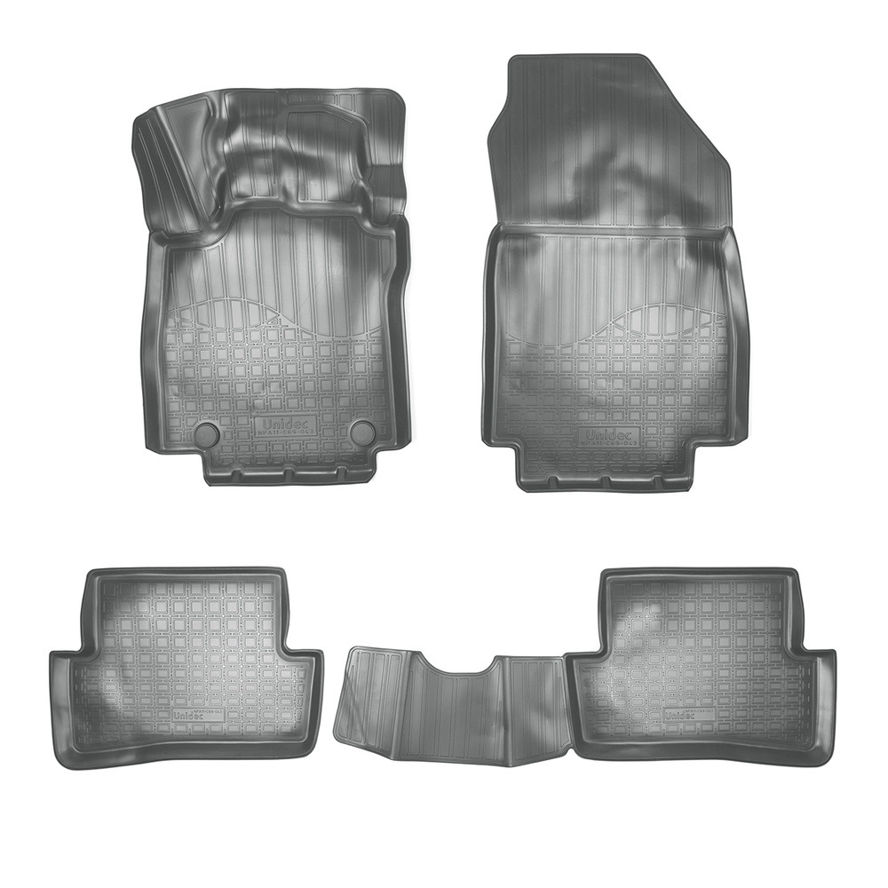 Ковры в салон Norplast/Unidec для Renault Clio IV (2012-2019), Серый, арт.NPA11-C69-043-G