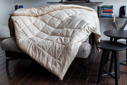 Одеяло пуховое теплое 220х240 German Grass Almond Camel Grass