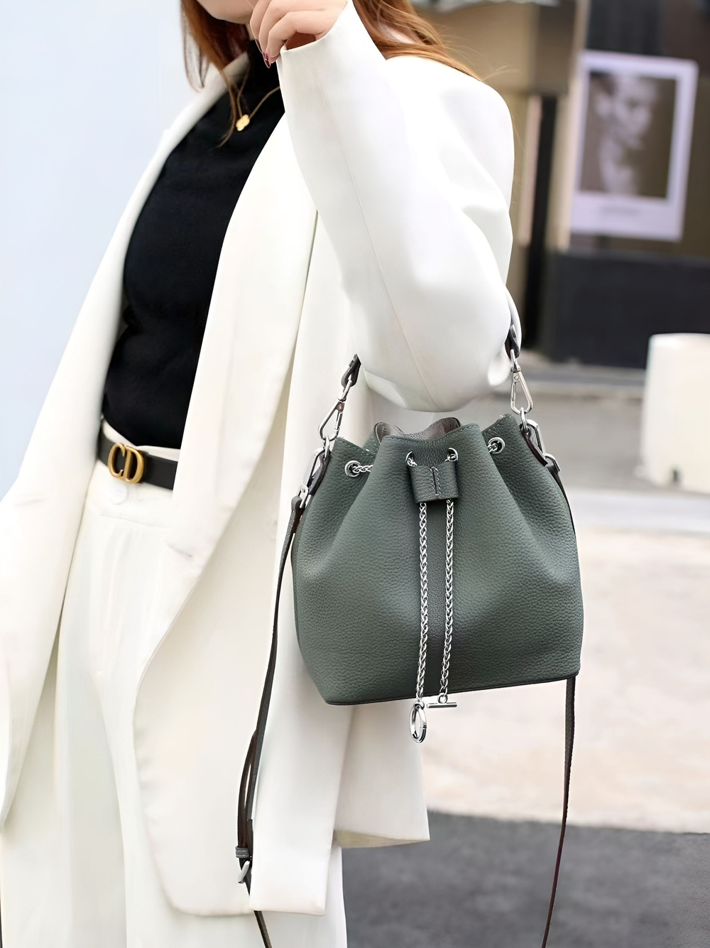 сумка женская натуральная кожа через плечо кросс боди маленькая