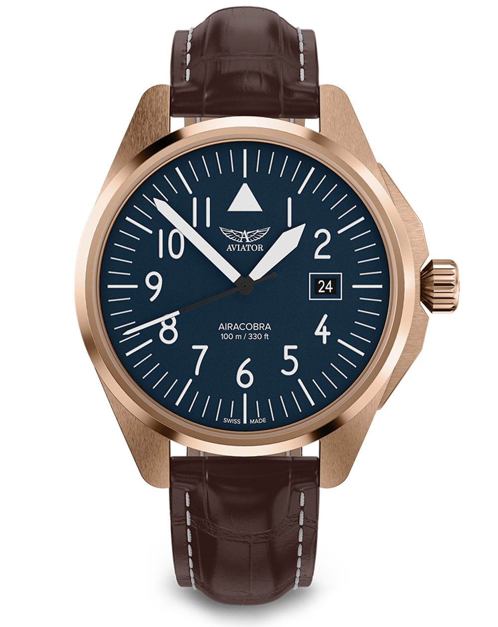 Чаcы кварцевые AVIATOR AIRACOBRA TYPE A V.1.38.2.317.4 мужские