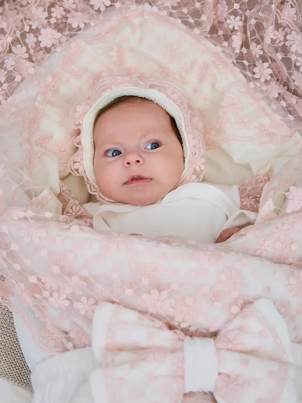 Конверт на выписку зима для новорожденных девочек