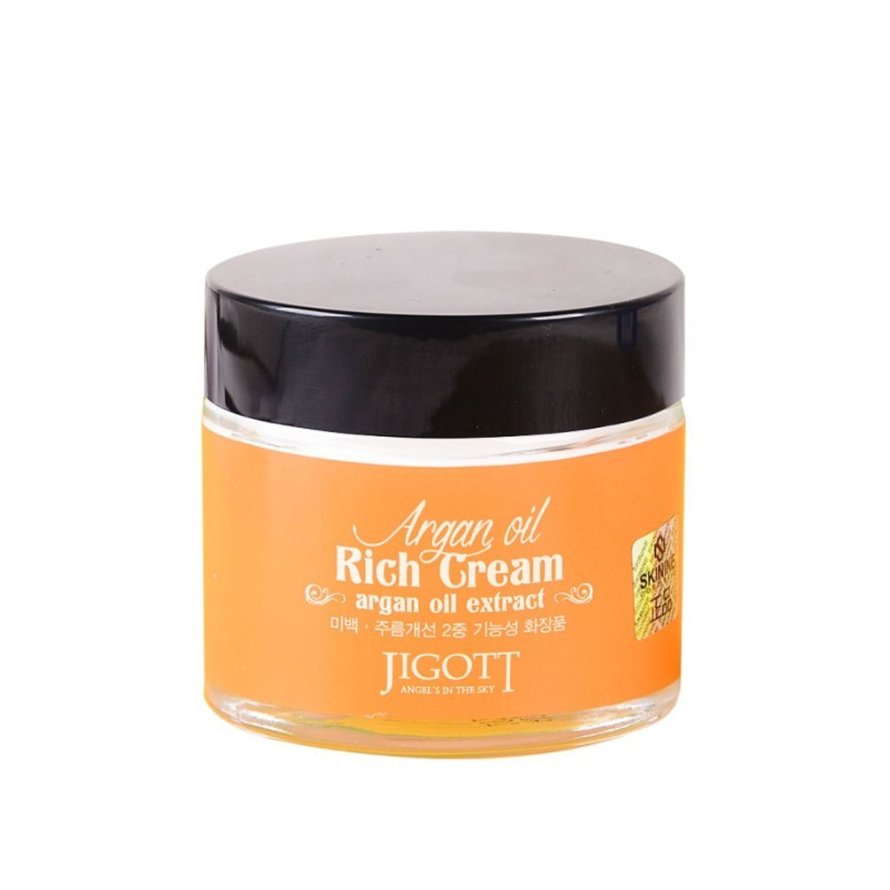 Крем для лица Jigott Argan Rich Cream с маслом Арганы 70 мл