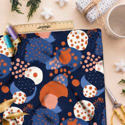 Ткань премиум таффета космический конфетти