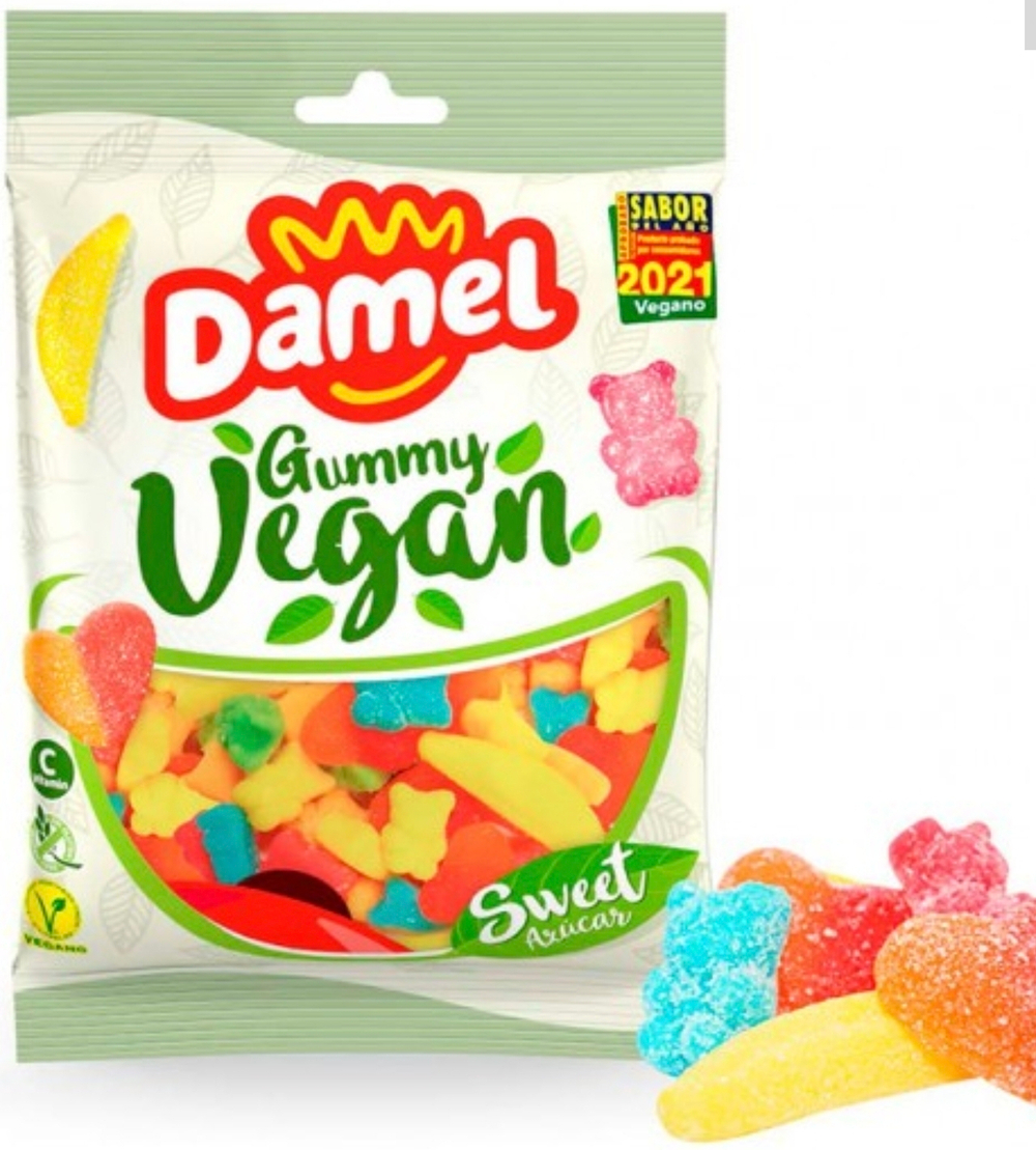 Мармелад жев. VEGAN Микс в сахаре 80гр /DAMEL Испания/
