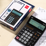 Калькулятор настольный DELI "M126" 12 разрядный, 180х128х37 мм, двухстрочный, черный