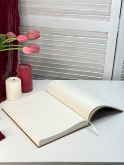 Блокнот А4 200л. (400страниц) без разлиновки Коричнево-желтый (К44-936A)