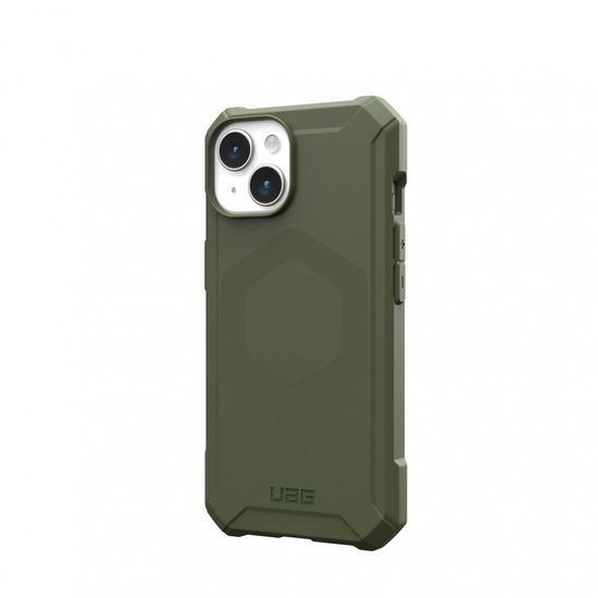 Чехол с поддержкой MAGSAFE  UAG Essential Armor для iPhone 15 6.1", цвет оливковый (Olive Drab)