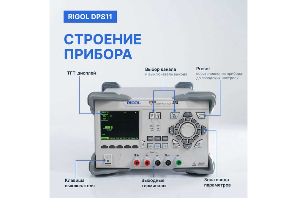 Источник питания RIGOL DP811 DP811