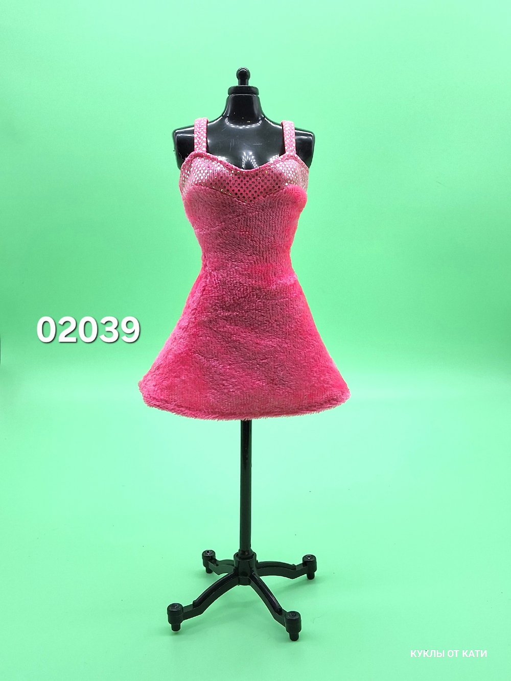 Одежда для куклы Барби винтаж платье 02039