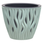 Кашпо для цветов пластиковое 7,5л d-25см «Вдохновение» Нефрит