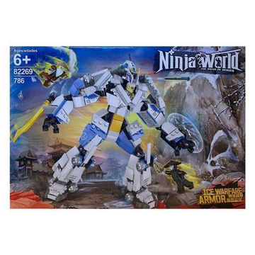 Конструктор Ninja  World  " Битва с роботом " , 786 дет.